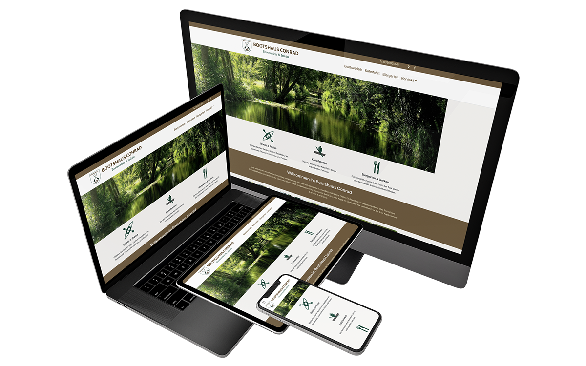 Website des Bootshauses Conrad in Burg (Spreewald) – Bild 3