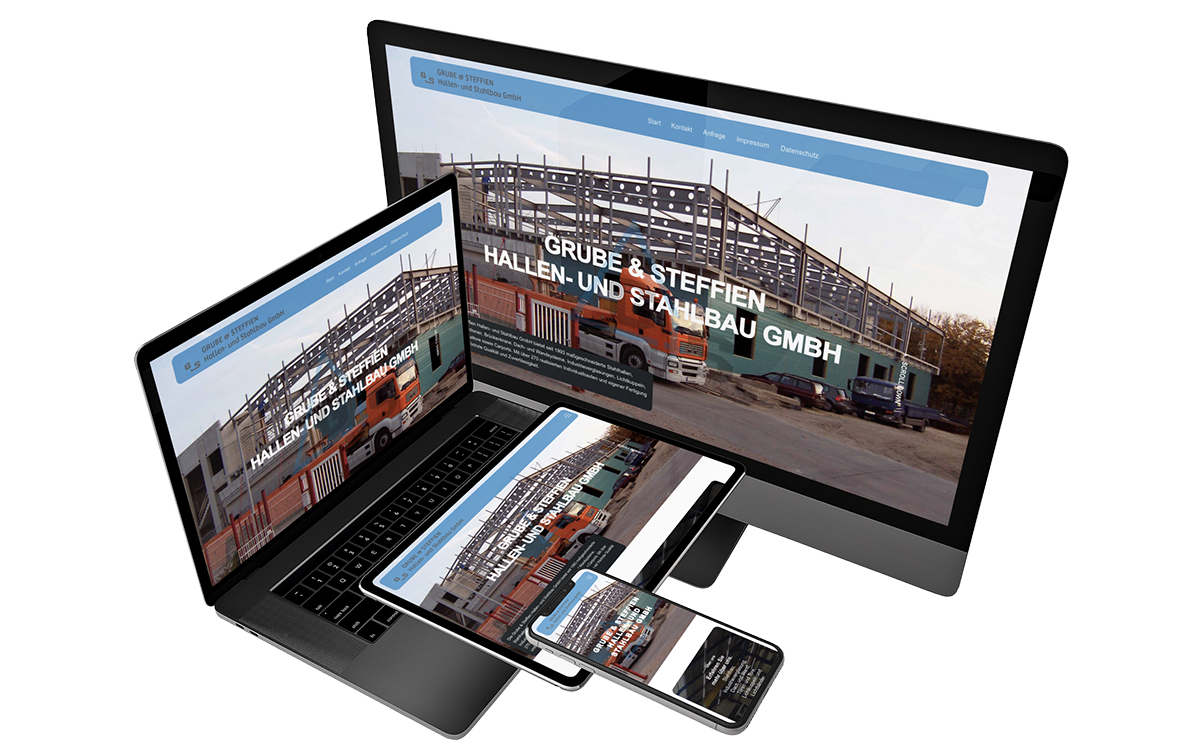 Website von Grube & Steffien Hallen- und Stahlbau