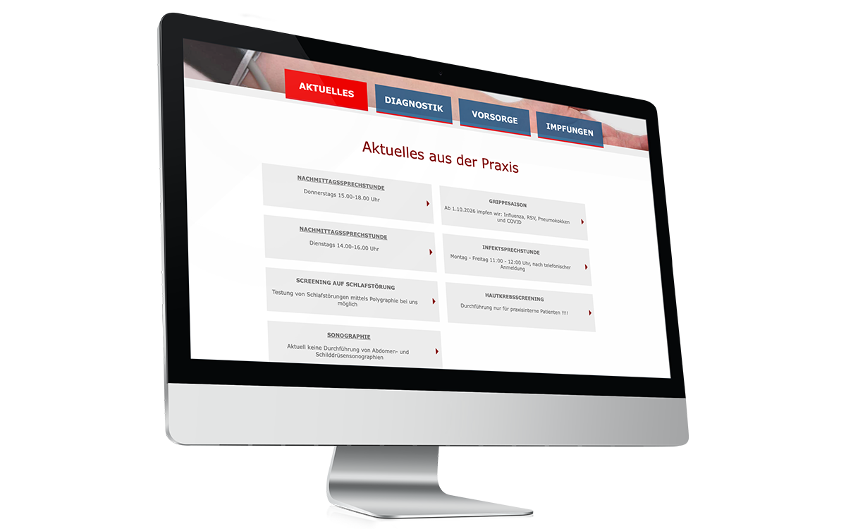 Website der Hausarztpraxis Dr. Kamke in Burg (Spreewald) – Bild 3