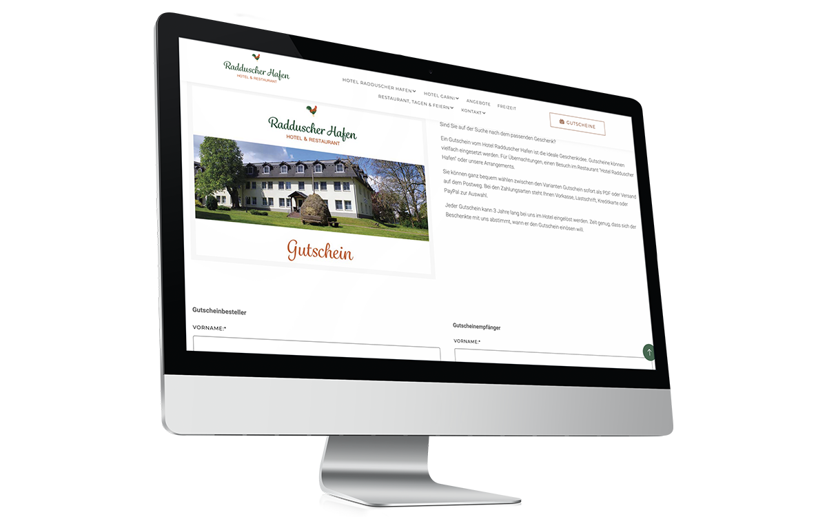 Website des Spreewaldhotels Radduscher Hafen – Bild 4