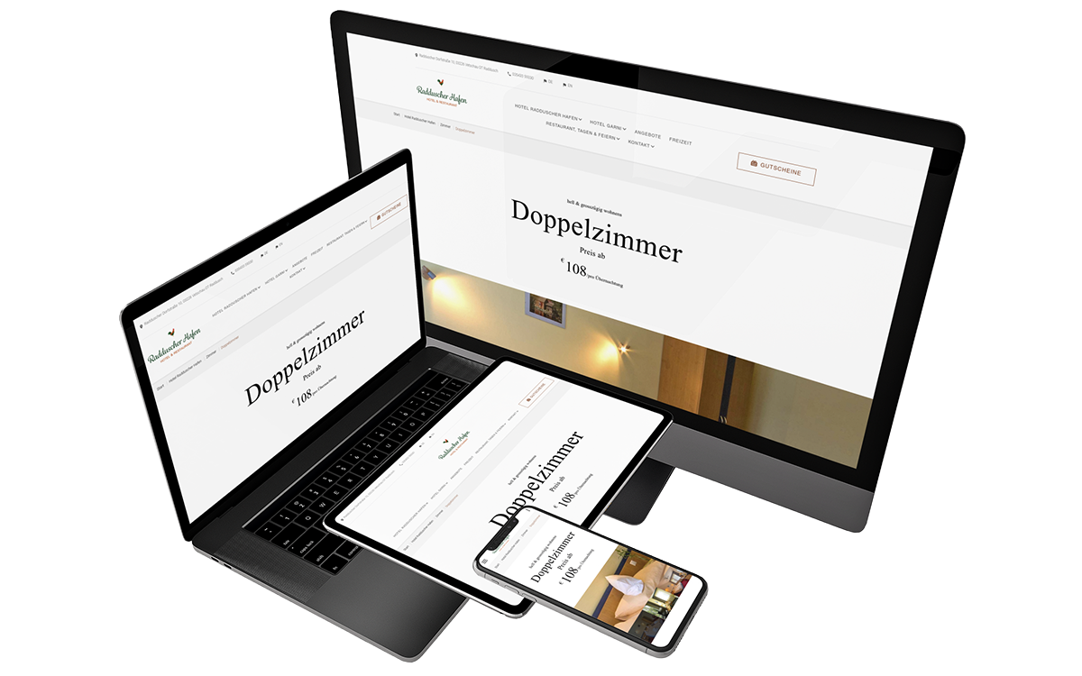Website des Spreewaldhotels Radduscher Hafen – Bild 2