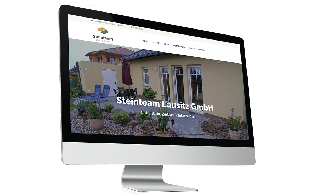 Logo, Geschäftspapiere und Website von Steinteam Lausitz – Bild 3