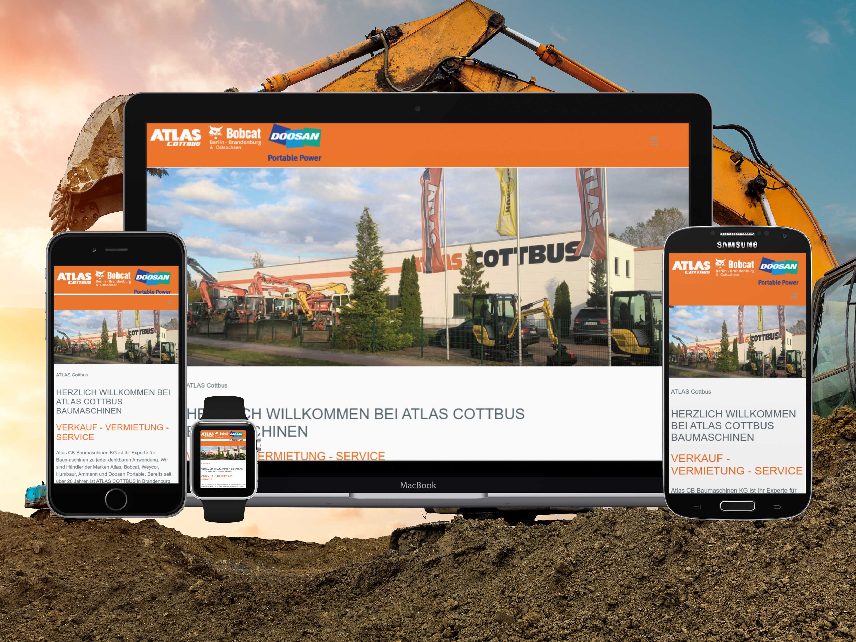 Webdesign und Grafikdesign für ATLAS Cottbus