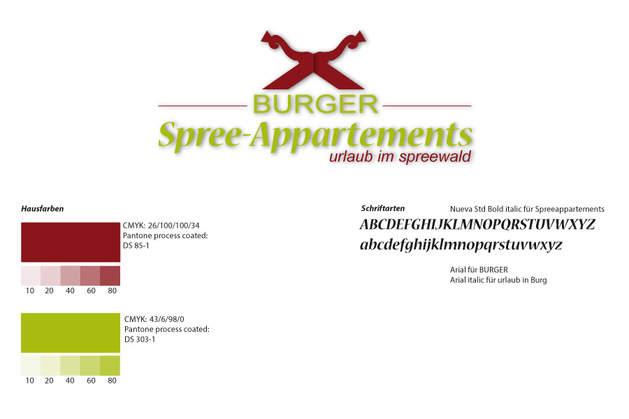Logodesign für Burger Spree-Appartements