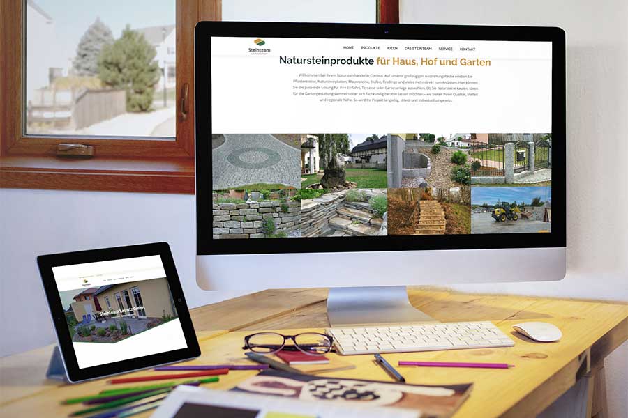 Homepage Steinteam Lausitz GmbH